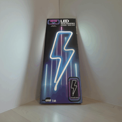 LED Neon Φωτιστικό Αστραπή USB – 32,5 cm