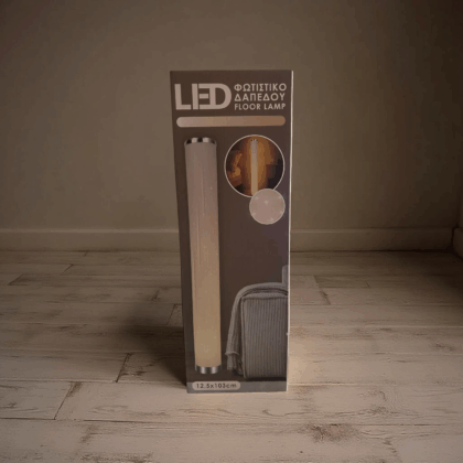 LED Φωτιστικό Δαπέδου – 103 cm, Διπλού Φωτισμού (Λευκό & Θερμό Λευκό)