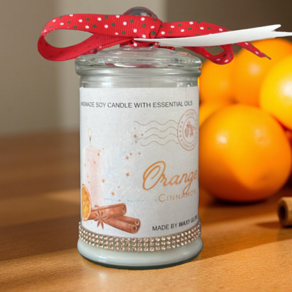 ΚΑΝΕΛΑ – ΠΟΡΤΟΚΑΛΙ – Κερί Σόγιας 140g