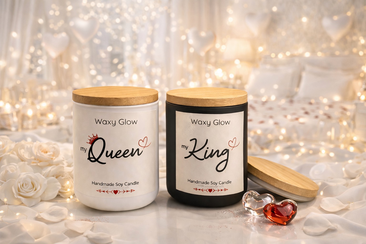 My Queen & My King – Luxury Couple Candle Set